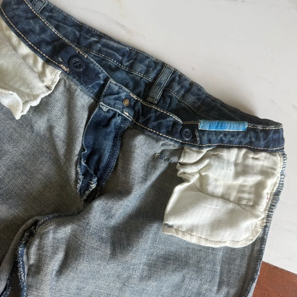Gap Denim Jeans GIRLS Plus Pants Size 18 Plus Adjustable waist Patchwork